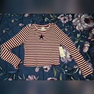 Striped Red and White Shirt